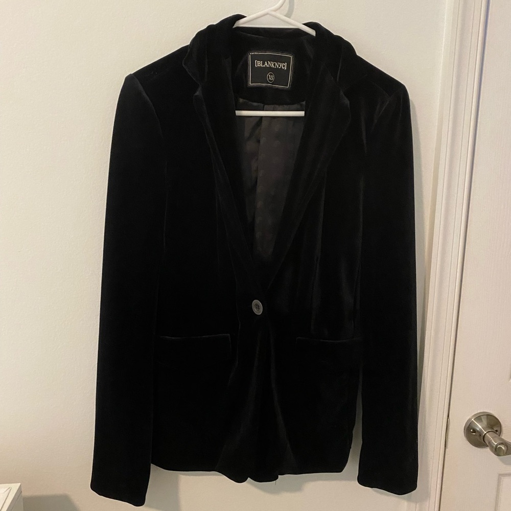 black velvet blazer